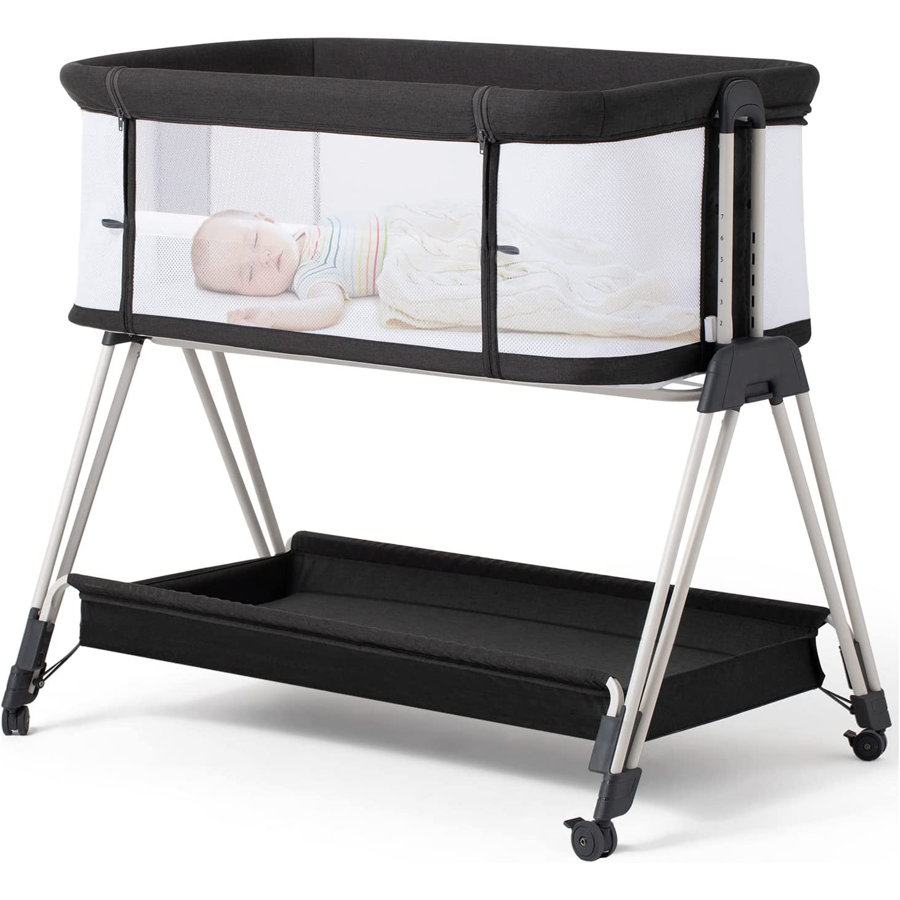 Baby Bassinet Bedside Sleeper with Wheels and Storage Tray , Bartolomeu Bassinet