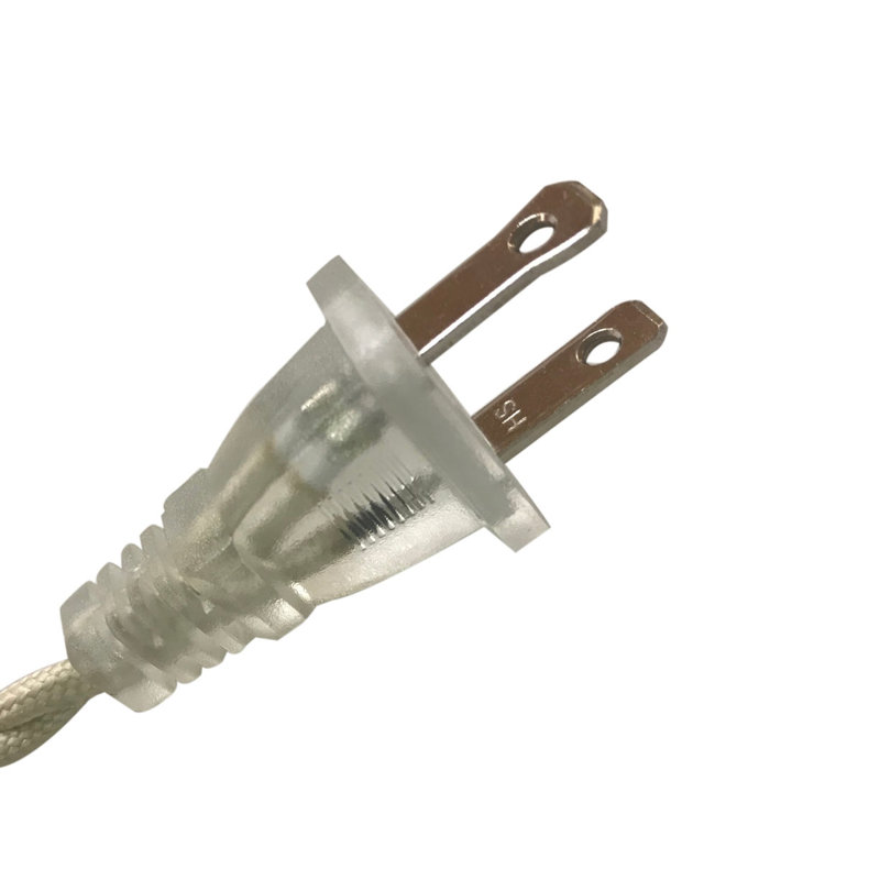 Cordon de lampe torsadée couvert de tissu, Blanc cassé
