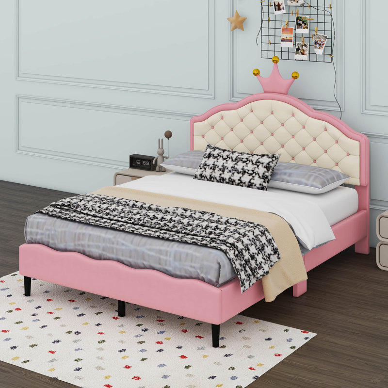 Lit princesse tapissier Lovely Crown, Double