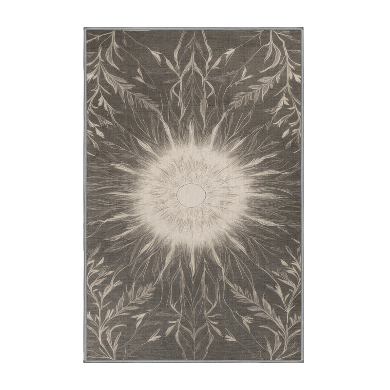 Tapis gris lavable à la machine