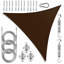 Voile d'ombrage triangle royal avec ensemble de quincaillerie et corde-114882179-114882177