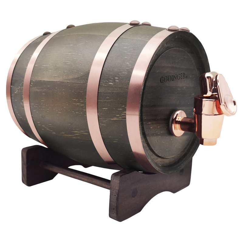 Distributeur de boissons Whiskey Barrel 34 oz, Noyers
