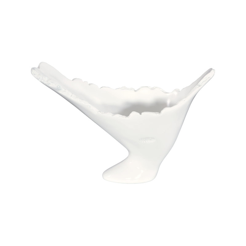 Burled Vase, White