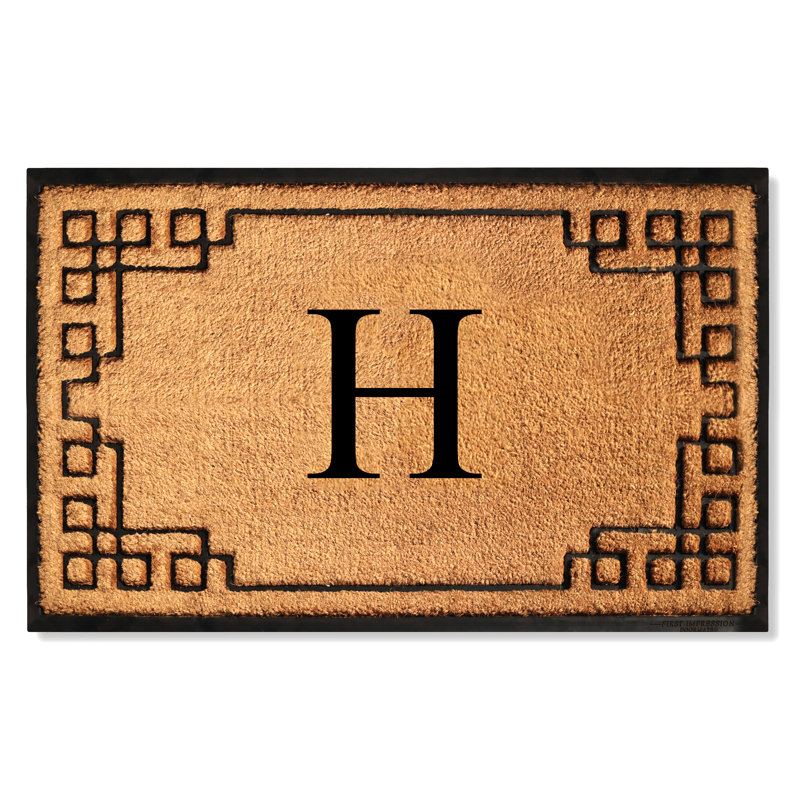 Tapis d'entrée antidérapant Monogram, L 36 po x L 72 po, H