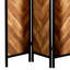 Cloison 3 panneaux en bois massif Juleesa l 52 po x H 70,25 po