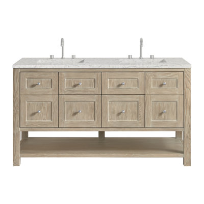 Breckenridge 60'' Double Bathroom Vanity with Top