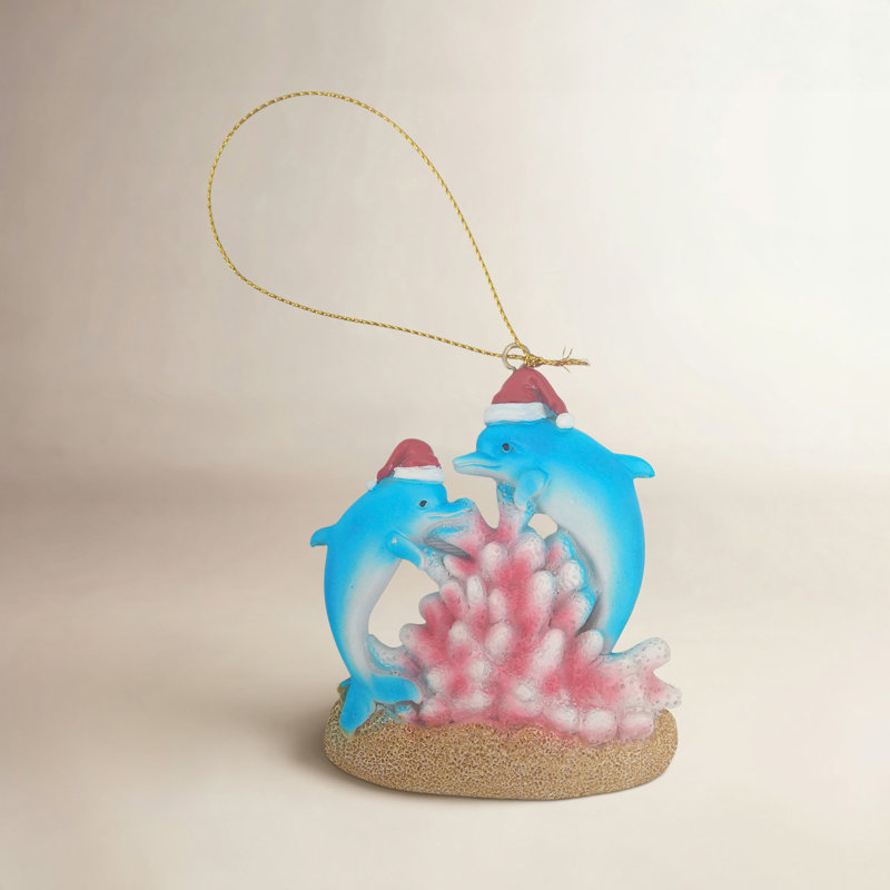 Ornement figurine suspendu dauphin