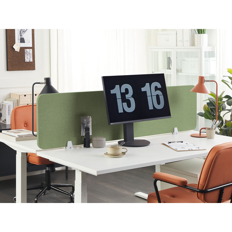 Wally Desk Dividers, 160cm x 40 cm, Green