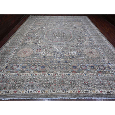 Vanfleet One-of-a-Kind 12'3" X 15'5" New Age Wool Area Rug Grey