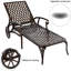 Chaise longue en aluminium coulé brun 1Pcs-967572570