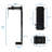 Computer Tower Wall Mount And Under Desk CPU Stand, 360 Degree Rotation, Height And Width Adjustable, Black