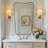 Contemporary Concave Scalloped Irregular Bathroom Vanity Mirror | Stainless Steel Frame-1125657032-1125657035