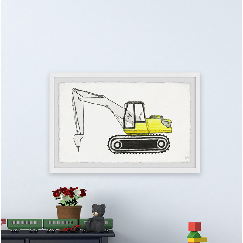 Terron Jackhammer Truck - Print, 20cm H x 30cm W