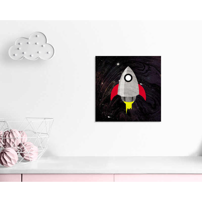 «Spaceship Adventure», art sur toile, H 24 po x l 24 po x P 1,5 po