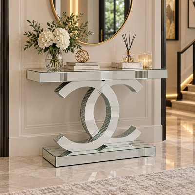 Transitional Mirrored C Console