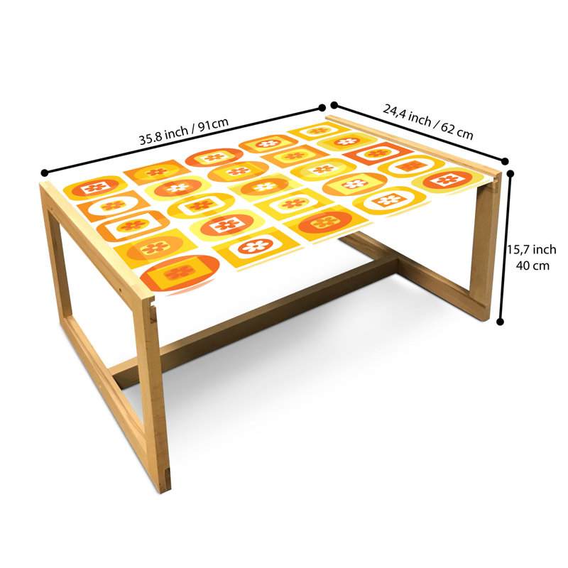 Ironim Sled Coffee Table, 90cm H x 62cm W x 40cm D