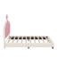 Lit simple tapissier Princess avec tête de lit couronne-236897317