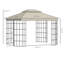 Armenuhi 4m x 3m Metal Party Tent
