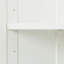 Armoire de cuisine haute efficace avec 2 portes et 3 cloisons - 4 espaces de rangement, blanc