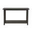 Console rectangulaire vieillie en bois d'ingénierie et pin vieilli avec tablette inférieure pour le vestibule de rangement Essentials