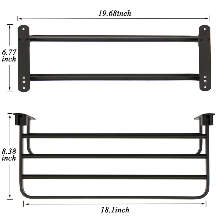 Black Metal Towel Rack + Reviews