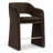 24" Velvet Upholstered Low Back Counter Stool Fully Assembled With Arms (Set Of 2)-1004125322