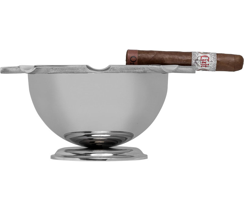 Cendrier Palio® Tazza, 8 étriers, acier inoxydable, Argent, H 5 po x l 11 po