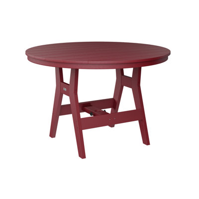 Berlin Gardens Harbor Natural Coastal Grey 48″ Round Bar Table
