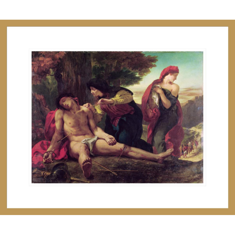«St. Sebastian» par Eugène Delacroix, impression giclée encadrée, H 17,75 po x l 21,35 po