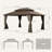 Spacious 12x16 Canopies & Gazebos(must Include Frame), Steel Modern Dining