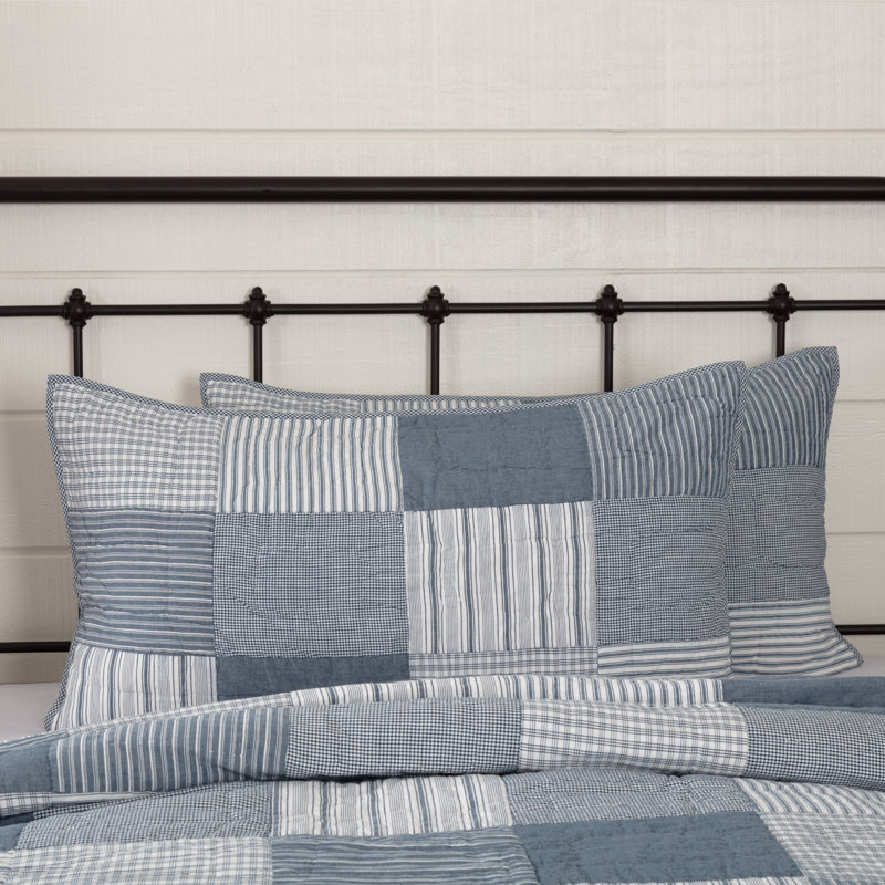 Sawyer Mill Blue and White Cotton King Sham