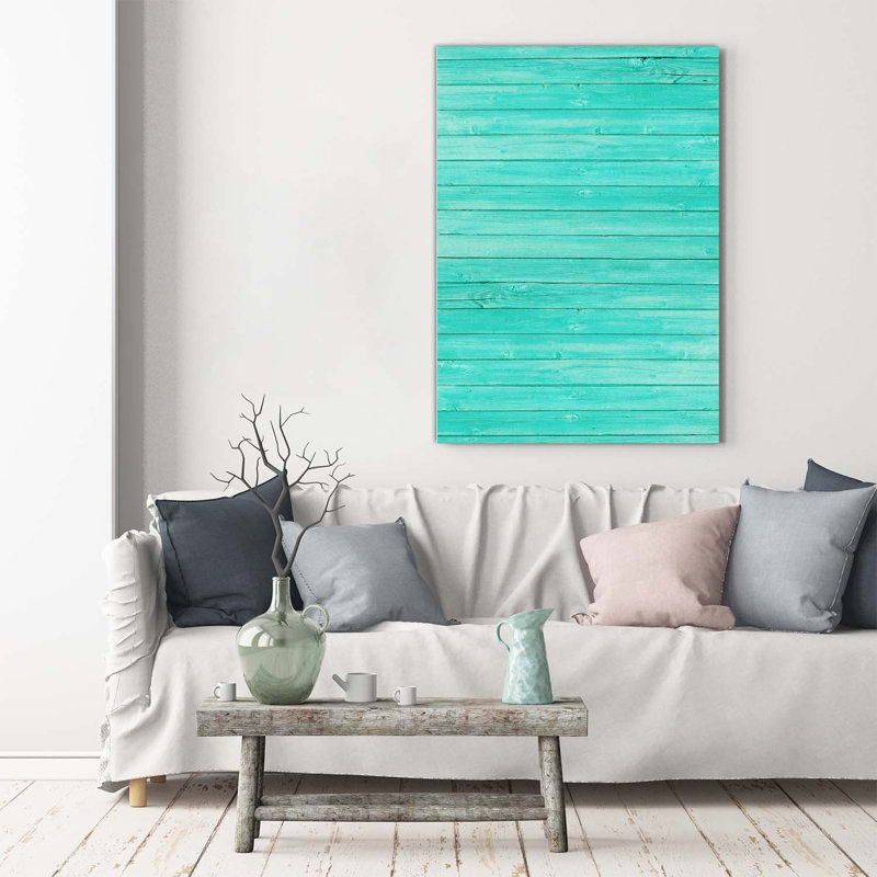 Green Boards - Wrapped Canvas Print