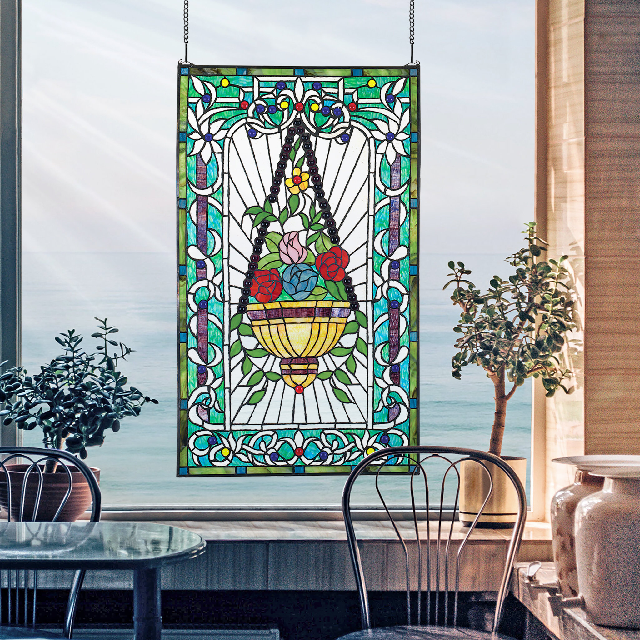 Design Toscano Le Fenetre des Fleurs Window Panel & Reviews | Wayfair