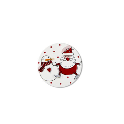 Snowman Round 1 Piece Trivet