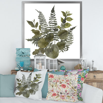 «Vintage Bouquet» avec fleurs sauvages et herbes IV - reproduction d'art sur toile traditionnelle
