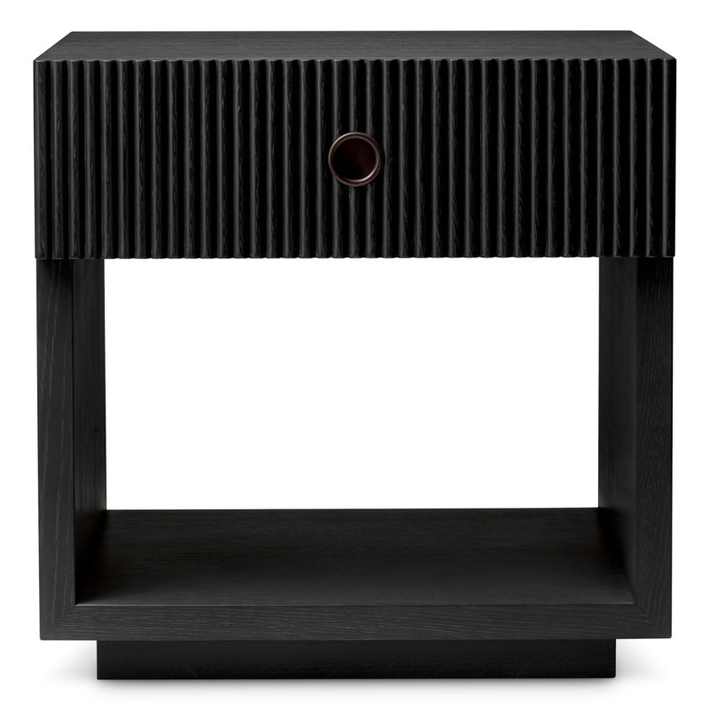 Nightstand Dimitrios, Charcoal Oak