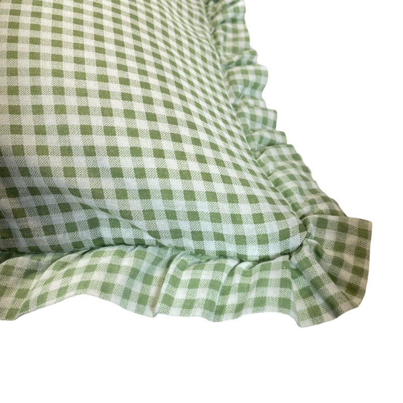 Coussin décoratif à carreaux Moonf laitier