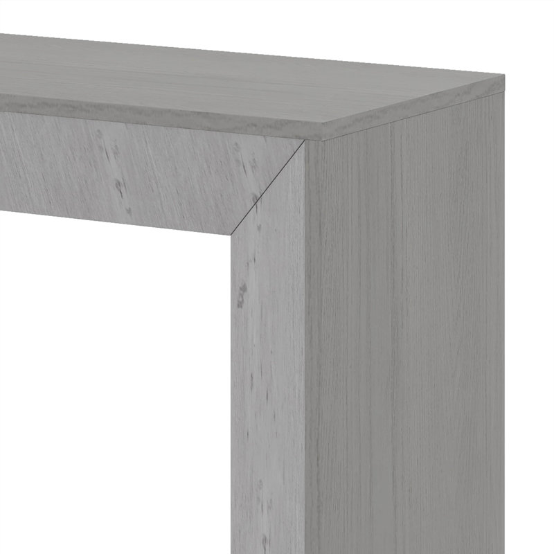 Grand console, canapé moderne en bois massif, Gris
