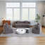 Canapé modulaire incurvé chenille avec 6 coussins Chenille-1194840314