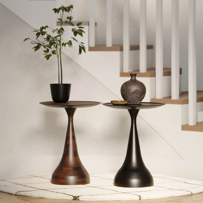 Polina End Table, Black