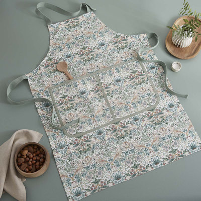 Strawberry Thief No Pattern Cotton Apron Sets