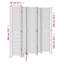 Trista 215cm W 6 - Panel Solid Wood Accent Room Divider-815286416-841415213