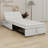 Multi-Function Folding Chair Bed With Storage Pocket And USB Port