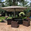 Parasol en porte-à-faux carré en tissu écologique avec base Juwairiah, taupe-1198483466-1153511197