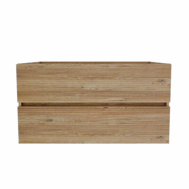 Armoire de salle de bain avec tiroirs doubles, armoire flottante murale pour salle de bain, Chêne