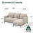 Thompson Upholstered L-Shaped Sectional Reversible-1815653670