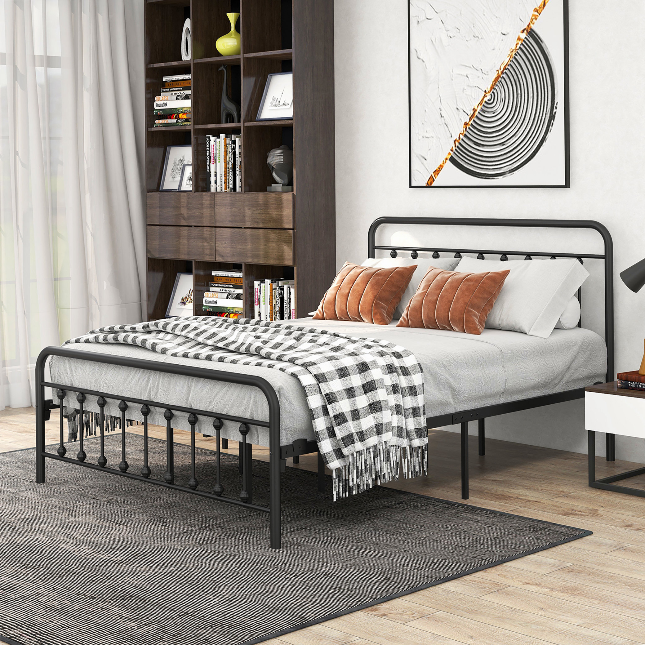 August Grove® Caidynce Metal Platform Bed | Wayfair