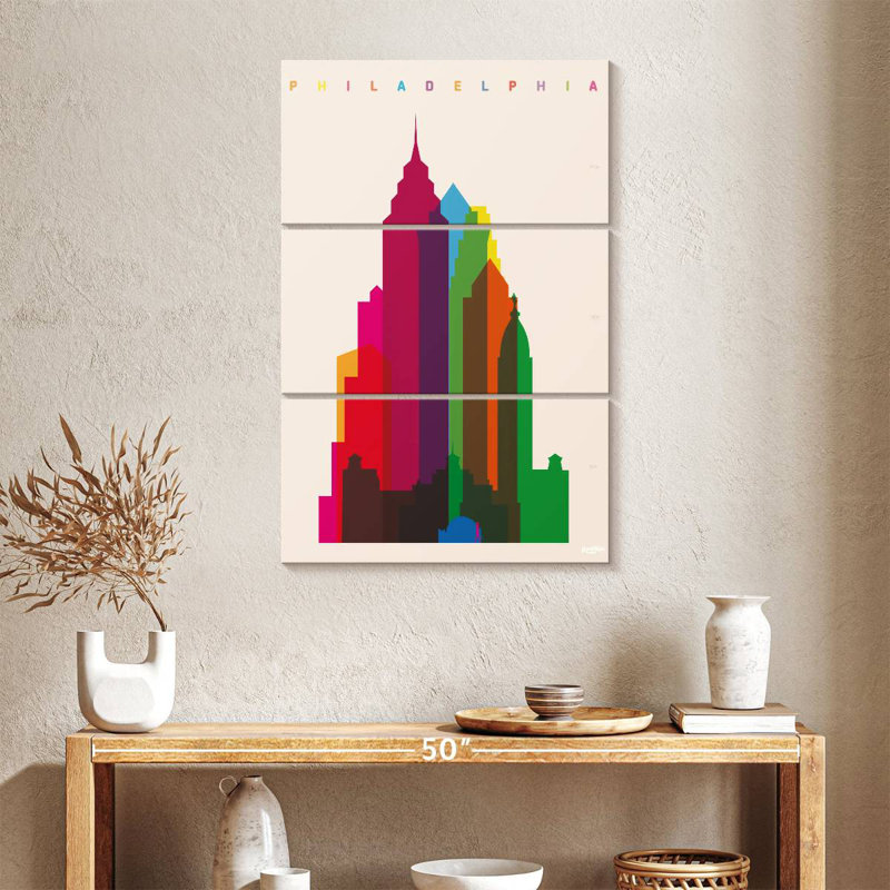 Vibrant Philadelphia, H 38 po x l 24 po