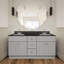 Ensemble de meuble-lavabo de 60 pouces Brookings, en bois massif, entièrement assemblé, Sherwin Williams - Design House, 214999-97877880