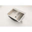 Lavabo de salle de bain encastrable en acier inoxydable 21 "x 17" avec drain escamotable en nickel brossé